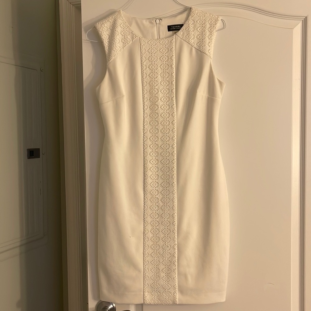 Tahari White office dress